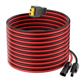10AWG Solar Connector to XT60 Adapter Extension Cable Solar Panel to Potable Solar Power Generator/RV Foldable Solar Panel/Portable Power Station(15FT)