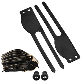 Kzzyiifw Baseball Glove Replacement Ring-Widened Comfortable Thumb Leather Strap for Repair with Glove Locks.Compatible with All Brands.Black，Red ，Tan，Light Blue. (Black)