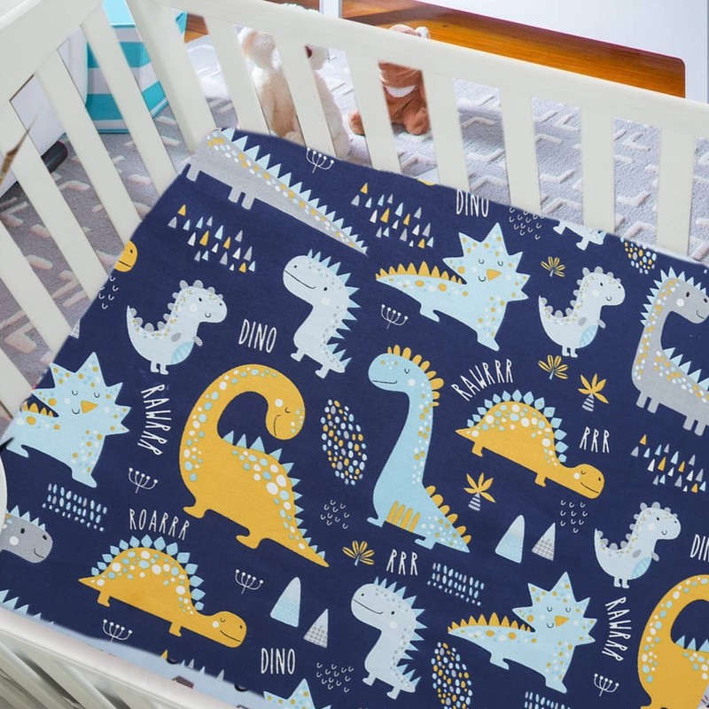 2 Pack Cot Bed Sheets, Cot Sheets 140x70 Fitted Cotton