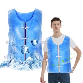 Ice Vest, Cooling Vest in Cardigan Style, Ice Cooling Vest, Summer Heat Resistant Cooling Vest, Cooling Sports Vest, Evaporative Cooling Vest, PVA Waterproof Ice Vest, Unisex Summer Work Vest Outdoor