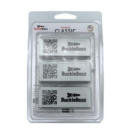 Buckle Boss Original Classic Seat Belt Lock | Original Seat Belt Guard Made with Strong ABS | Preventing Passengers from Unbuckling Their Seat Belts (3 Pack)