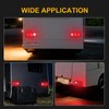 WUSHIXAN 2Pcs Triple Tail Lights 36 LED, Rectangle Vertical or