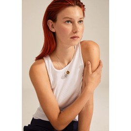 Pilgrim Women's Necklace with Pendant, Silver Plated, silver