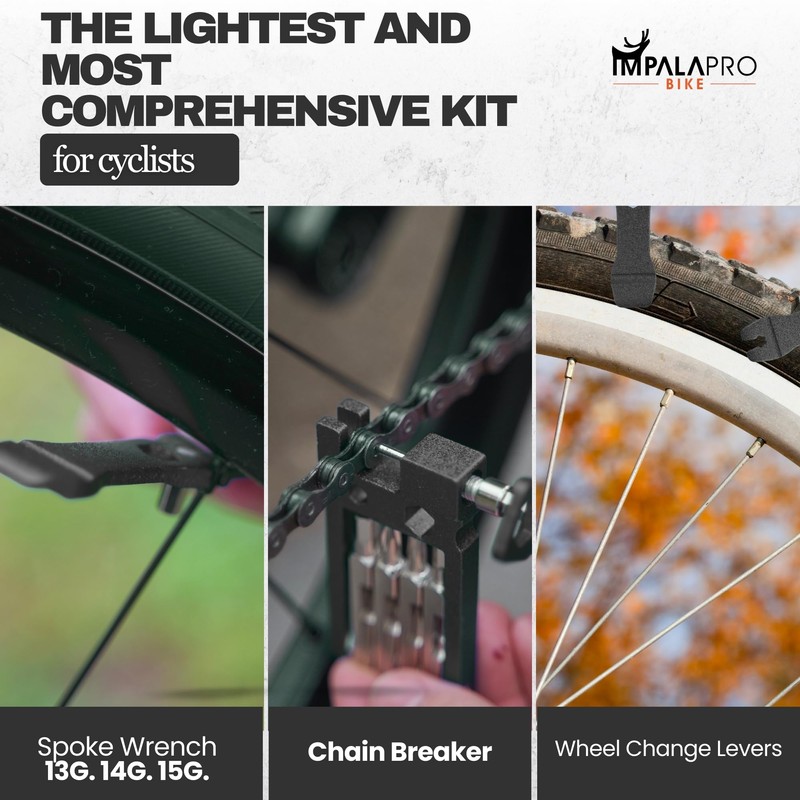 IMPALAPRO Bike Tool Kit Set 20 in 1 Compact and