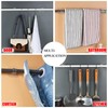 LeLehome 8PCS No Drill Curtain Rod Holders Universal Plastic Nail