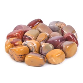 justinstones 1/2LB Large Tumbled Mookaite Jasper Stone Specimen Collection Pocket Worry Healing Crystal Reiki