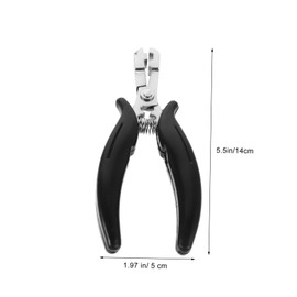 VICASKY Hair Extension Beading Tool Kit Stainless Steel Hair Pliers with Tip for Removal for Salon Home Use