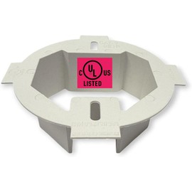 iMBAPrice IMBA-BE1R Ceiling Box Extender, 1-Pack – Extends 3.5" & 4" Round or Octagonal Electrical Boxes up to 1.5", UL Listed Plastic Ceiling Outlet Box Extension Ring