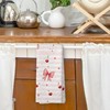 XPH Coquette Bow Cherry Valentines Kitchen Dish Towels, Pink Preppy