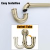 RANDOM Brass P Trap Bathroom Sink U-Shape 1-1/4 inch Sink