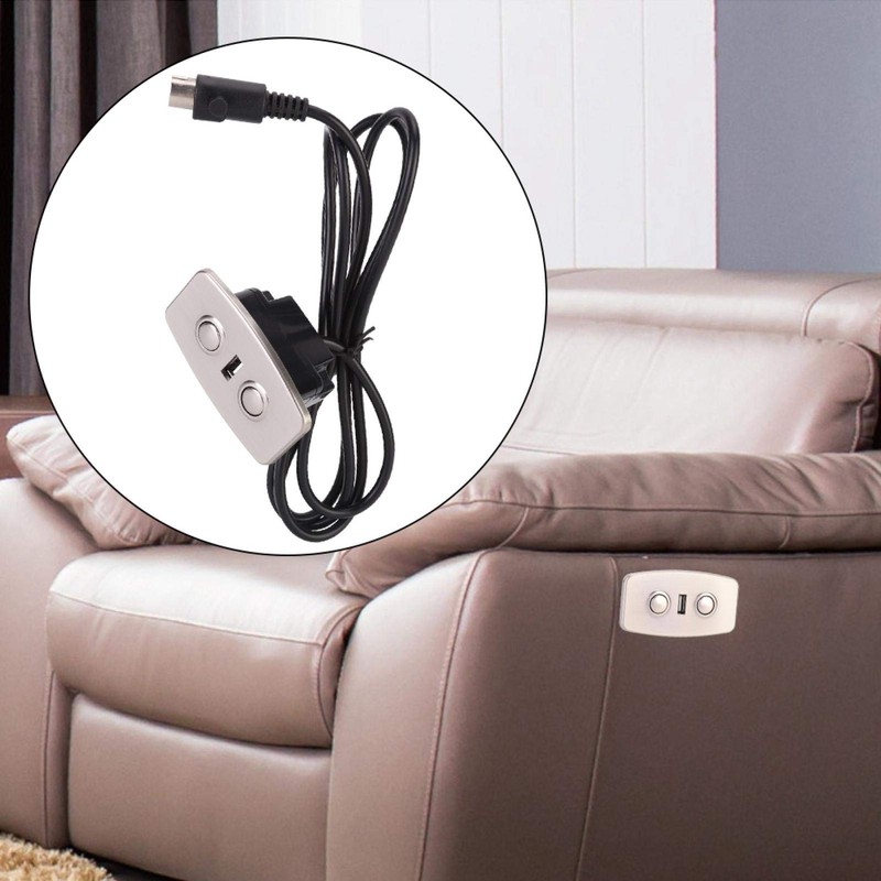 Electric Sofa Recliner Chair with 2 Buttons Hand Control with