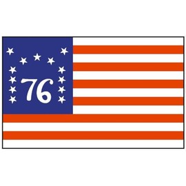 Generic Historical Bennington Flag 3x5 Inches Sticker Decal Flag Car Stickers Flags Bumper Stickers Window Stickers Premium Vinyl UV Protected F54