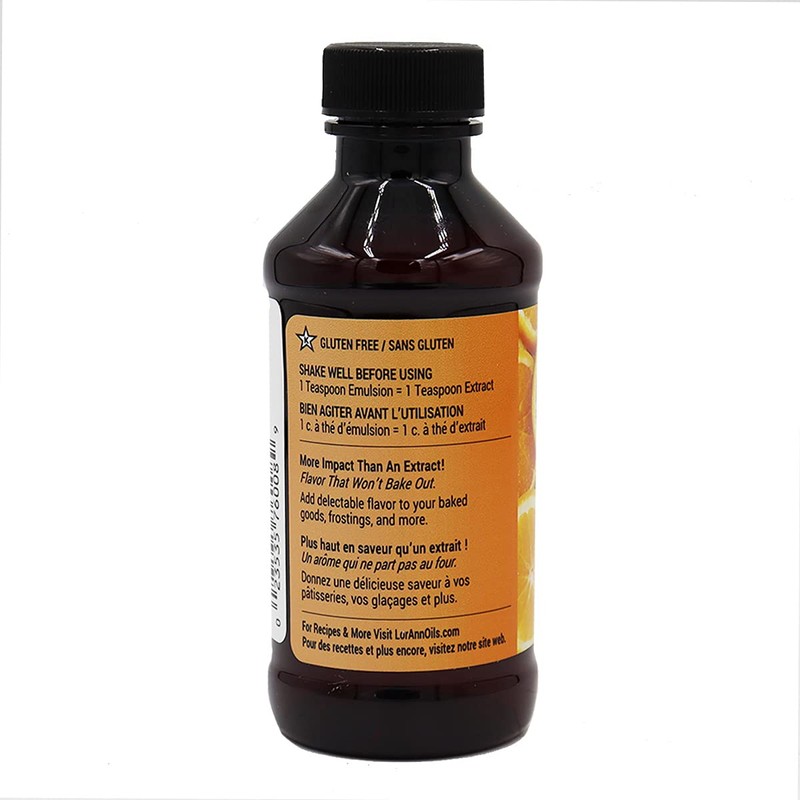 LorAnn Orange Bakery Emulsion, 4 ounce bottle