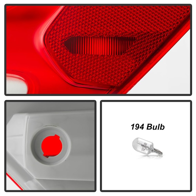 KEEKPO - For 2016-2017 Chevy Equinox Factory Style Red Clear