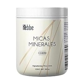 HEBBE - Mica Mineral Cobre 100g Ingrediente Premium para Cosméticos DIY Contenido de 100g