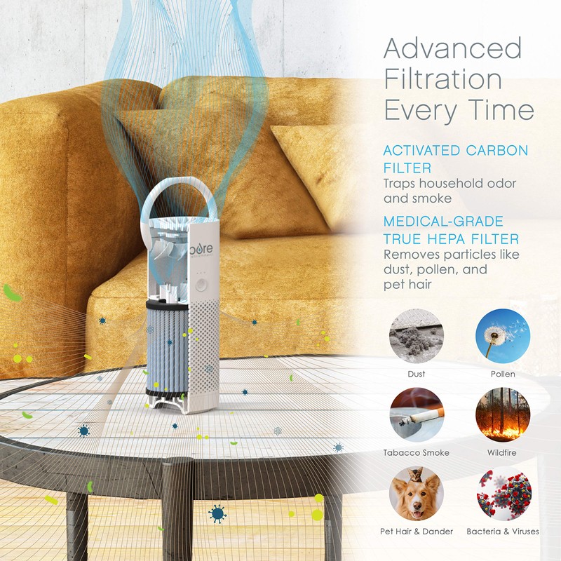 Pure Enrichment® Genuine 2-in-1 True HEPA Replacement Filter for the