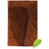 NELUHA Notebook A5 Blank Refillable Teak Leaves Vegan Sustainable Leather