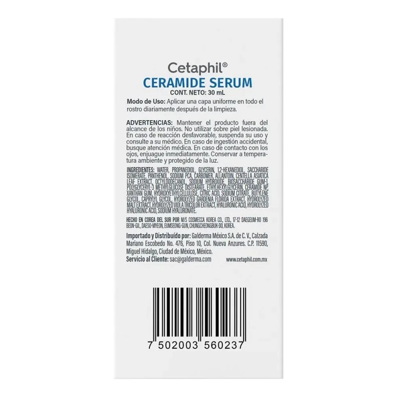 Cetaphil - Ceramide Serum Todo Tipo De Piel 30ml -