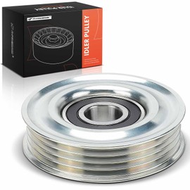 A-Premium Belt Idler Pulley Compatible with Toyota Camry 2007-2011 2.4L & Honda Civic 2003-2011 1.3L, Accord 2005-2007 3.0L & Lexus HS250h 2010-2012 2.4L