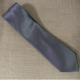 Perry Ellis Men's Neck Tie Geometric Gaines Mini Classic Navy Black NWT