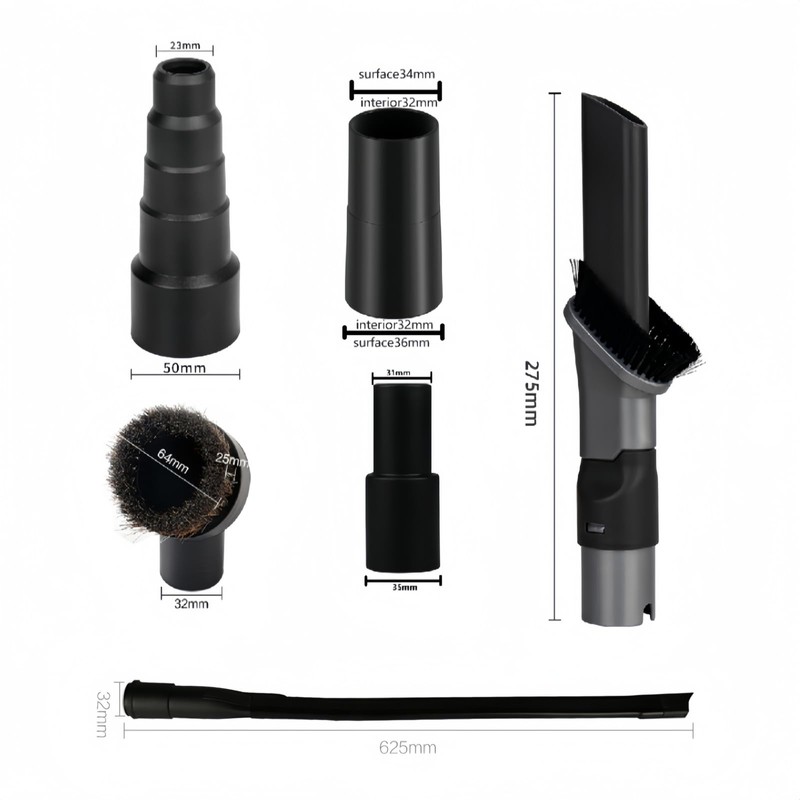 6PCS Vacuum Cleaner Attachments for Shark Rocket. 2-in-1 Crevice &
