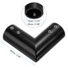 QUARKZMAN Pack of 2 Adjustable Curtain Rods Corner Connectors 19