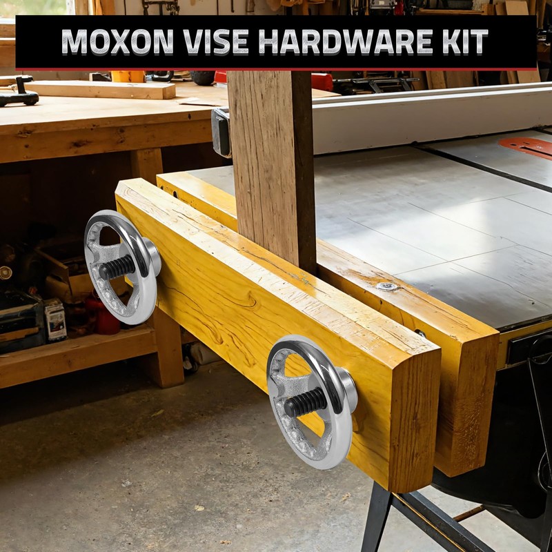 Mnoxo Vise Hardware Kit with Acme Threaded Rod System Precise