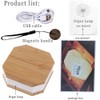 Novelty Wooden Book Light Folding Organ Light USB Rechargeable Night