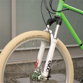 Schwalbe - Fat Frank Cruiser and Road Wire Clincher Bike Tire | 26 x 2.35 | Active Line, K-Guard | Crème/Reflective