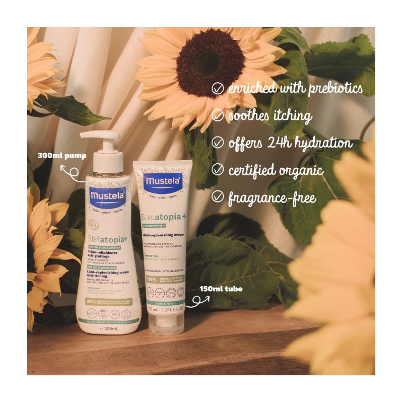 Mustela Stelatopia+ Lipid Replenishing Cream 150ml
