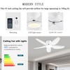 GJeg Ceiling Fans with Lights, 43 Inch Low Profile Ceiling