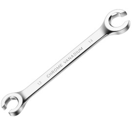 TIBOO DAY Flare Nut Wrench, 13mm x 14mm Double Open End Metric Wrench for Removing and Replacing Nuts for Automotive Repairs and Household Maintenance