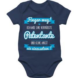 Shirtracer - Baby Bodysuit Boy Girl - Ich habe eine verrückte Patentante, 1 Navy Blue