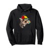 Silly Cat With Lollipop Meme Pullover Hoodie