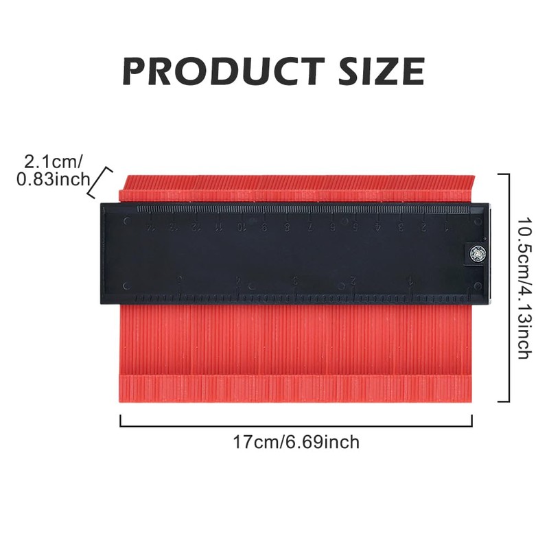 7 Inch Profile Gauge Tool,17cm Contour Gauge Duplicator Marking Gauge