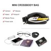 Lemuvlt Small Messenger Bag for Men PU Waterproof Crossbody Bag