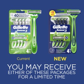 Gillette Gillette Sensor3 Sensitive Men's Disposable Razor, 4 Razors