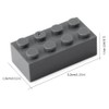 Feleph Dark Bluish Gray 2x4 Bricks 320 Pieces Grey Classic