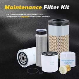 Maintenance Service Filter Kit Fit for Kubota RTV-X1140 RTV-X1100C RTV-X1120D Utility Vehicle, Oil Fuel Air Hydraulic Filter Replace# HH150-32094 6A320-59930 HHK70-14070 HHK32-16770 1G319-11210