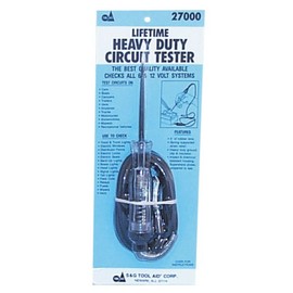 Tool Aid S&G 27000 Heavy Duty 6 or 12 Volt Circuit Tester with 60" Leads
