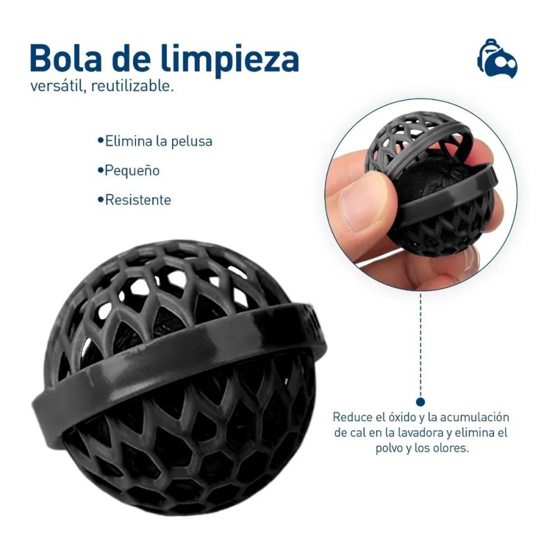 Bola Limpiadora Bolsos Mochilas Esfera De Polvo Suciedad 3pz Color