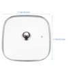 UPKOCH 12.2 Inch Tempered Glass Kitchen Pot Lid with Handle