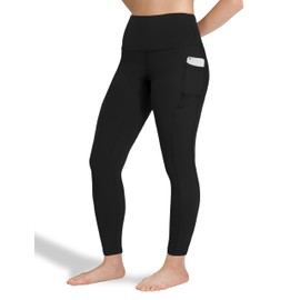 WodoWei Women Butterluxe High Waisted Workout Leggings Buttery Soft Compression Tummy Control Gym Athletic Yoga Leggings(W619-Black-S)