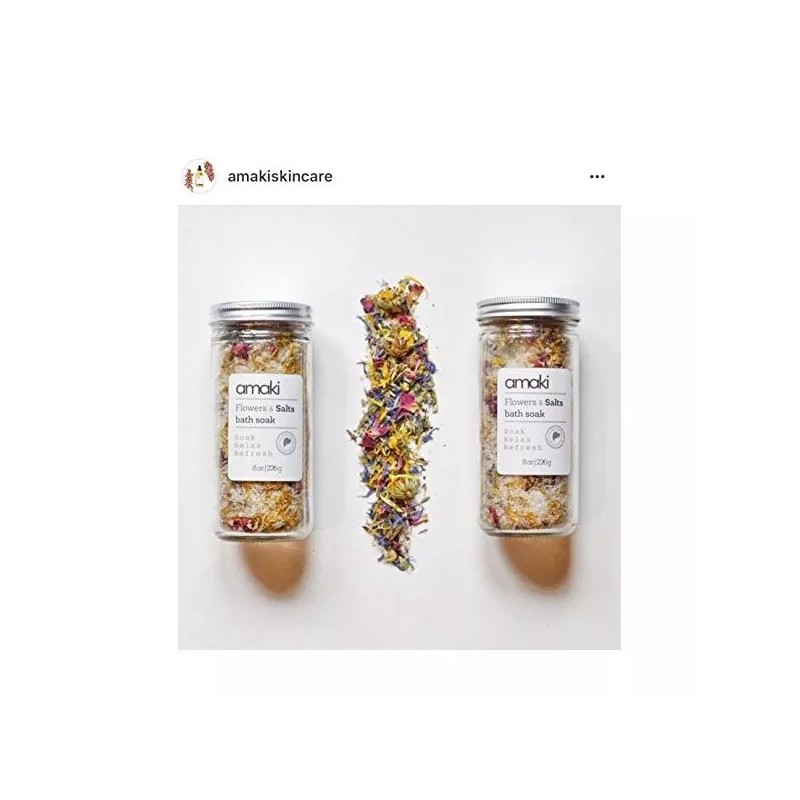 Cuidado De La Piel Amaki Flores Y Sales De Baño