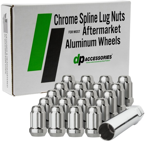 DPAccessories Lug Nuts Compatible with 2006-2011 Acura CSX | Chrome