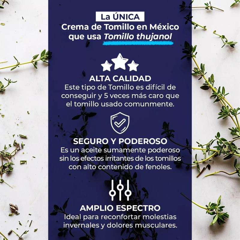 Arbora Crema De Tomillo Thujanol Premium 90 Ml Efectividad Máxima