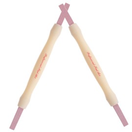 Outanaya 2pcs Double-headed Nail Polishing Stick Manicure Scrub Buffing Tool for Safe Cuticle Remover and Nail Care Compact and Care Tool for Professionals and Home Use