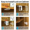 Upgraded (12 locks and 3 keys) magnetic cabinet locks, baby