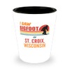 I Saw Bigfoot In St. Croix Wisconsin Shot Glass 1.5oz