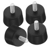 COHEALI 4pcs Adjustable Rubber Feet Levelers for Heavy Duty Furniture